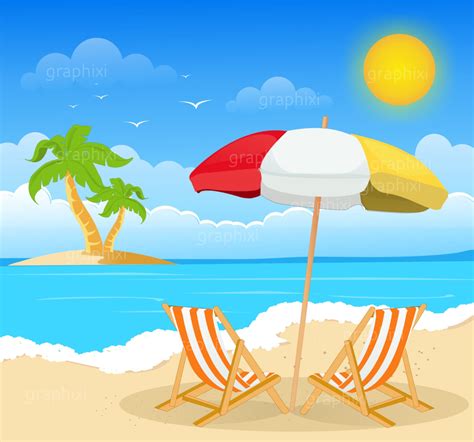 Strand Bild Strand Sommer Urlaub Cliparts Kommerzielle Nutzung