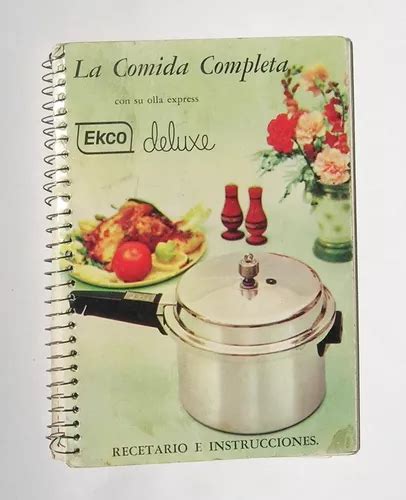 Recetario Ecko Deluxe La Comida Completa Libro Mexicano 1966 MercadoLibre