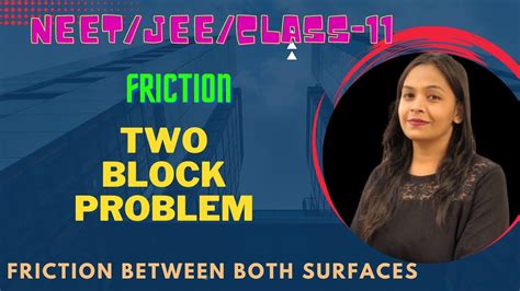 Friction Two Block Problem Class Neet Jee Physics Youtube