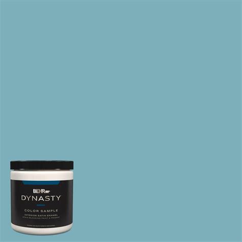 BEHR DYNASTY 8 Oz 520F 4 November Skies Satin Enamel Stain Blocking