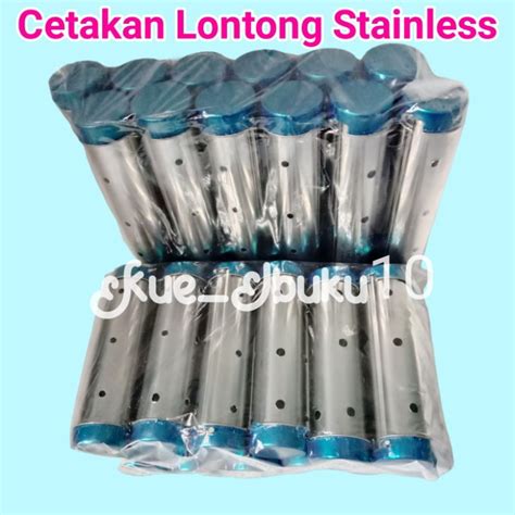 Jual Cetakan Lontong Stainless 1 Lusin 12 Pcs 15x4 Cm Shopee Indonesia