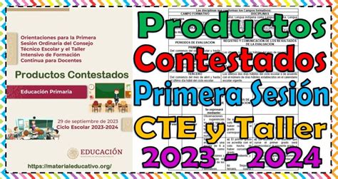 ProductosOrientacionesCTEPrimariaME Material Educativo