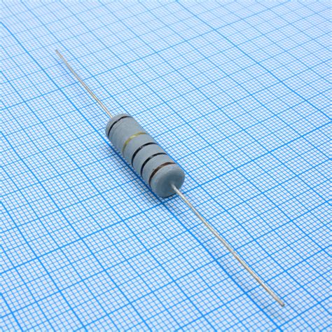 WR5001R5JBP075, Резистор проволочный постоянный 5Вт 1.5Ом ±5% ±300ppm ...