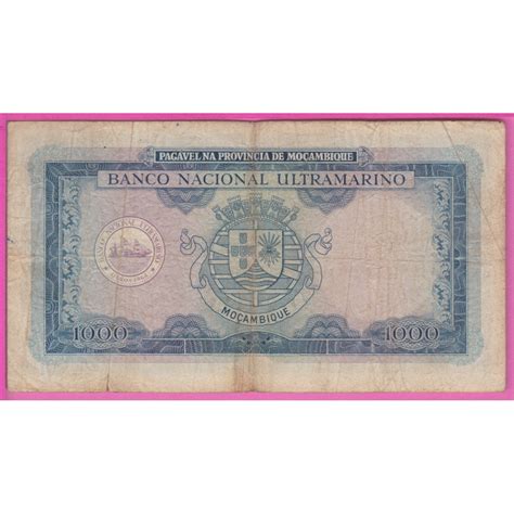 Mozambique P 105a 4 Etat TB 1000 Escudos 1953