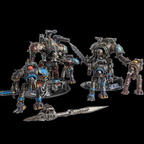 [WIP] Painting up some of my chaos knight proxy units, will eventually