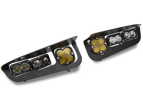 Baja Designs Bronco Squadron Sae Dual S Sport Led Fog Light Pocket Kit