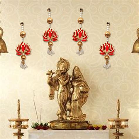 Perpetual Lotus Hangings For Decoration Floral Wall Hangings For Temple