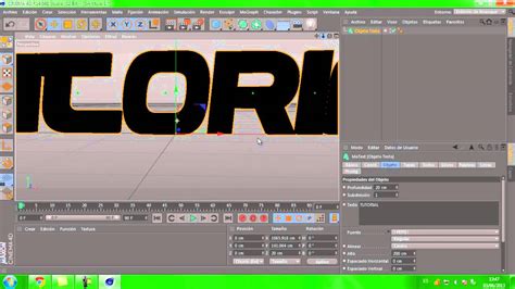 Como Realizar Un Texto Y Ponerle Color En Cinema 4D YouTube