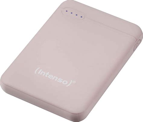 Intenso XS5000 Power Bank 5000mAh με Θύρα USB A και Θύρα USB C Ροζ