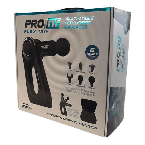 Pro Fit Flex 180 Multi Angle Percussion Massager with 6 heads - Walmart.com