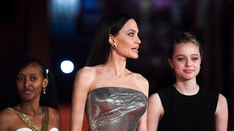 Angelina Jolie Et Ses Filles Stars Du Tapis Rouge Au Festival De Rome