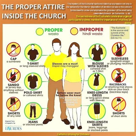 Just A Friendly Reminder 🙂 The Proper Attire Inside The Church