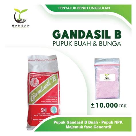 Gandasil B Pupuk Buah Bunga NPK Majemuk Generatif Nutrisi Lazada