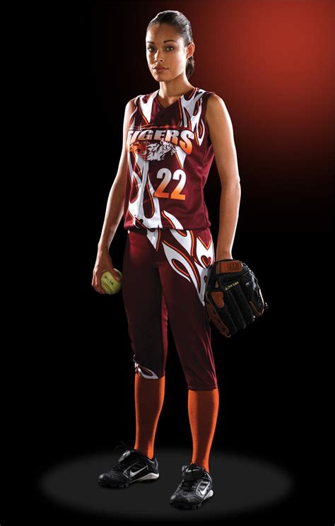 Flames Womens Sublimated Softball Jersey Teamwork Prosphere