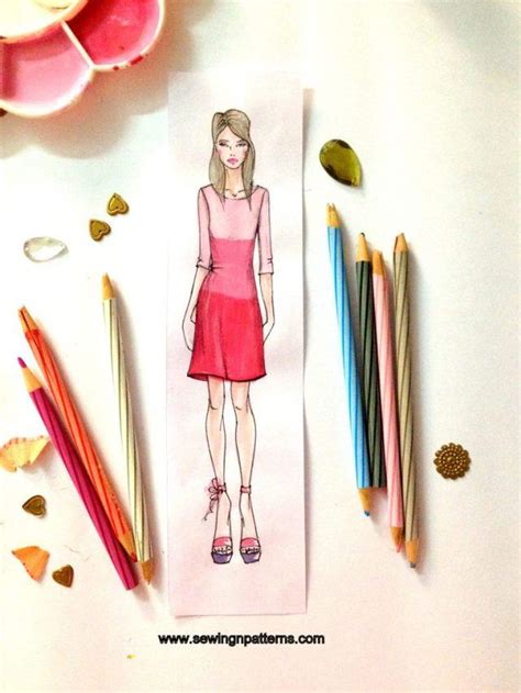 How to draw fashion sketches with free fashion design templates by ...