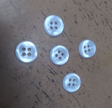 White And Blue Mm Polyester Round Button At Rs Piece In Chennai