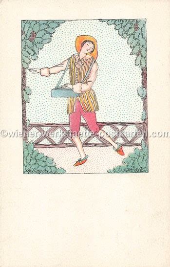 Litho WW 702 Fritzi Löw Wiener Werkstätte Postkarten