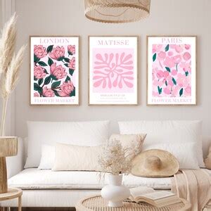 Flower Market Print Set Flower Market Poster Set Of 6 Flower Poster