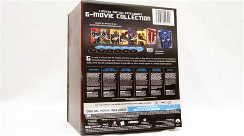 Transformers Limited Edition 6-Movie Collection 4K Blu-ray (SteelBook)