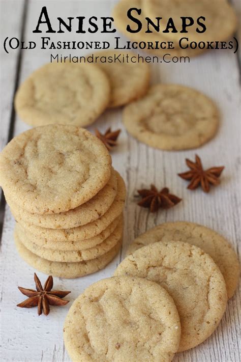 Anise Cookies Licorice Snaps Mirlandras Kitchen Recipe Buttery