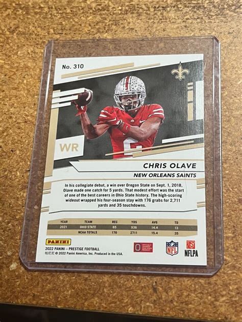 2022 Panini Prestige Football Xtra Points Astral 310 Chris Olave RC