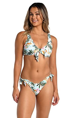 Snapklik Hobie Womens Standard Ruffle Bralette Bikini Swimsuit Top