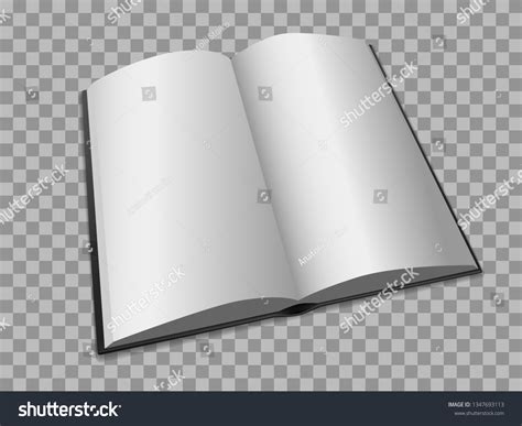 Blank Open Book On Transparent Background Stock Vector (Royalty Free ...