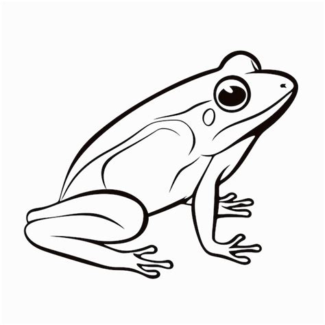 Premium AI Image | A drawing of a frog with a big eyes and a long tail ...