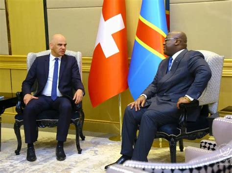 Tête à tête entre Félix Tshisekedi et Alain Berset le président de la