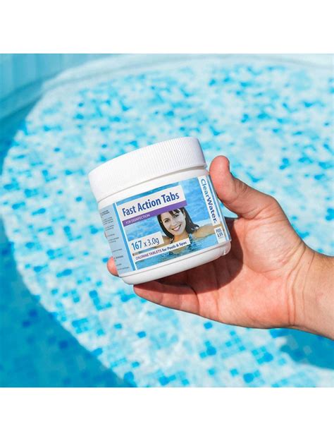 Fast Action Tabs Chlorine Tablets For Hot Tub And Pools Quick Dissolving 167 Tablets