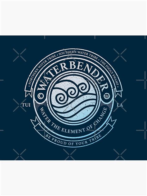 Atla Waterbender Symbol Avatar The Last Airbender Inspired Design