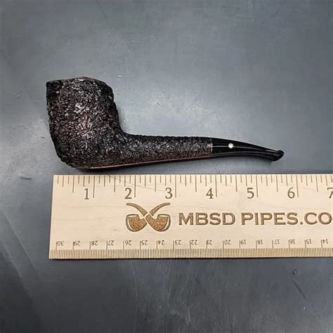 Castello Sea Rock Briar Kkk Rusticated Estate Briar Pipe Italian