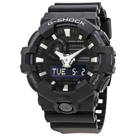 Casio G Shock Black Resin Men S Watch GA 700 1BCR G Shock Casio