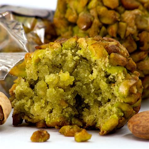 Almond Paste Pastries With Crumbles And Pistachio Rarezze