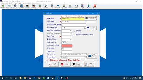 Ürün Girişi Sahra Soft Stok Takip Programı YouTube