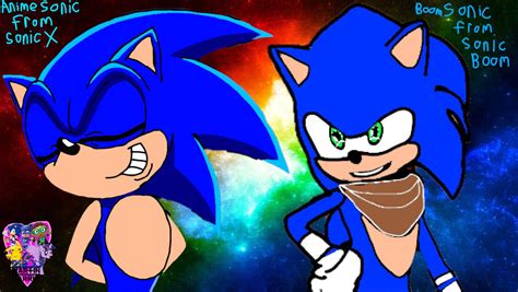 Anime Sonic and Boom Sonic by RainbowReaderDrawzYT on DeviantArt