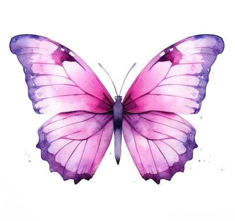 Premium Photo Watercolor Butterfly Isolated