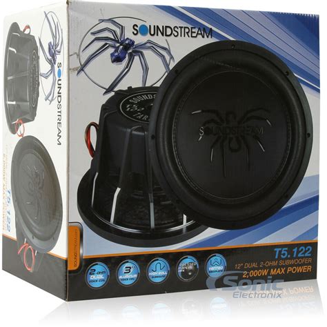 Soundstream T5 122 12 Tarantula T5 Dual 2 Ohm Car Subwoofer