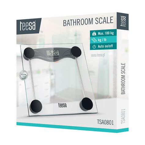 Glass bathroom scales TSA0801 - KVH Malta
