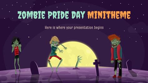 Zombie Pride Day Minitheme | Google Slides & PPT