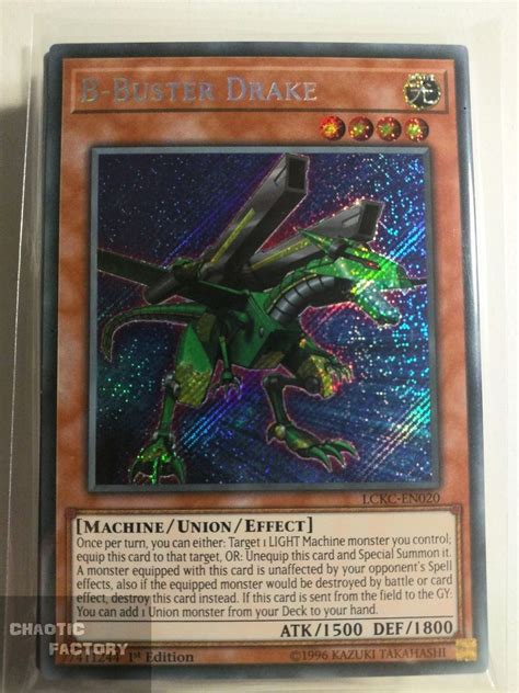 LCKC-EN020 B-Buster Drake Secret Rare 1st Edition