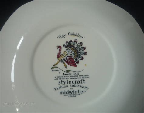 Antiques Atlas Midwinter Gay Gobbler Plate By Jessie Tait As A