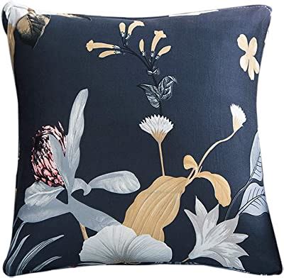 Amazon Decopow Embroidered Crab Throw Pillow Cover Square