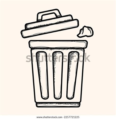 Trash Can Clipart Black And White