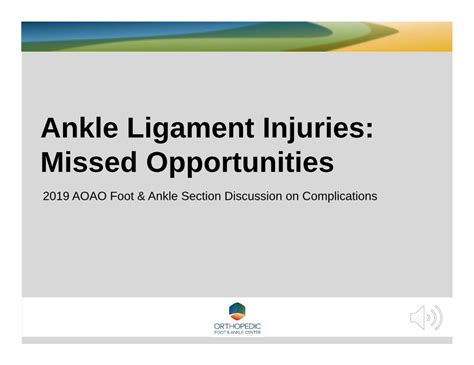 PDF Ankle Ligament Injuries Missed Opportunities DOKUMEN TIPS