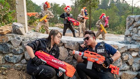 LTT Films Silver Flash S E A L X Nerf Guns Fight Crime Group Rocket