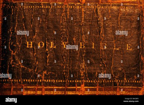 Old Bible Cover Stock Photo Alamy