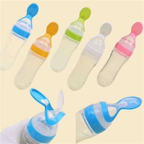 Pink Adult Spoon Feeding Bottle In 5 Different Colors 90ml Etsy