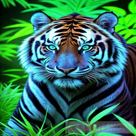 Enchanted tiger, feline, cat, beauty, jaguar, panther