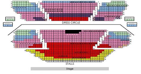 Prince of Wales Theatre Seating Plan Chart London UK